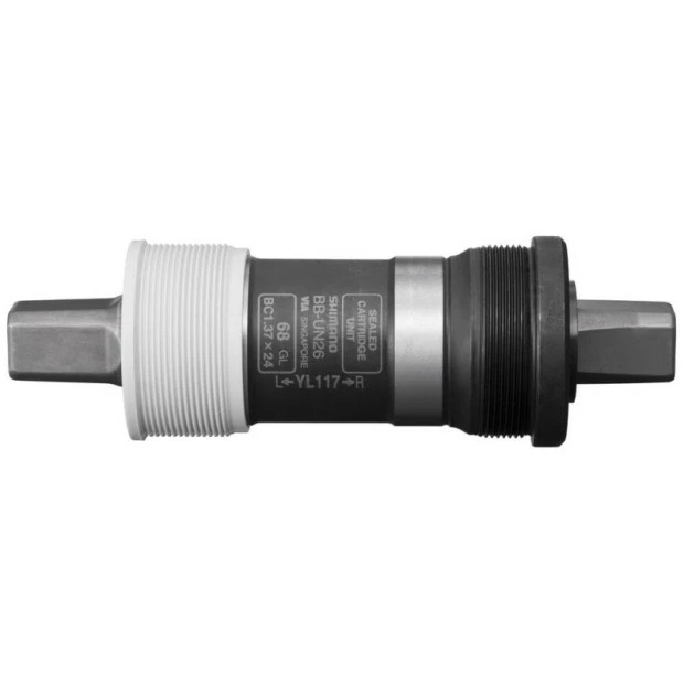 Boîtier De Pédalier Shimano Alivio BB-UN26 - 117/68mm - Carré 3 Boîtier De Pédalier Shimano Alivio BB-UN26 - 117/68mm - Carré