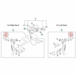 Capot Frontal Pour Levier Shimano Ultegra ST-6770