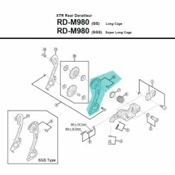 Chape Externe De Dérailleur Shimano - Y5XC98060