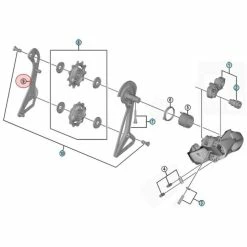 Chape Interne De Dérailleur Arrière Shimano Dura Ace RD-R9150