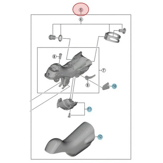 Corps De Manette De Frein Et De Dérailleur Shimano Dura-Ace ST-R9100 3 Corps De Manette De Frein Et De Dérailleur Shimano Dura-Ace ST-R9100