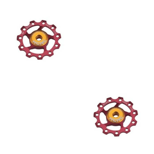 Galet Dérailleur KCNC Light Céramique - Rouge 3 Galet Dérailleur KCNC Light Céramique - Rouge