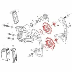 Galets Céramiques Pour Dérailleur SRAM RED ETAP 5 Galets Céramiques Pour Dérailleur SRAM RED ETAP -Shimano Soldes galets ceramiques pour derailleur sram red etap 1