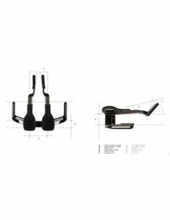 Guidon Triathlon Look Aeroflat Bar TT - Aergo -Shimano Soldes guidon triathlon look aeroflat bar tt aergo 2