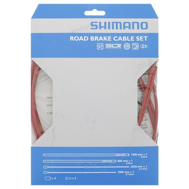 Kit Câblerie Frein Route PTFE Shimano - Rouge 3 Kit Câblerie Frein Route PTFE Shimano - Rouge