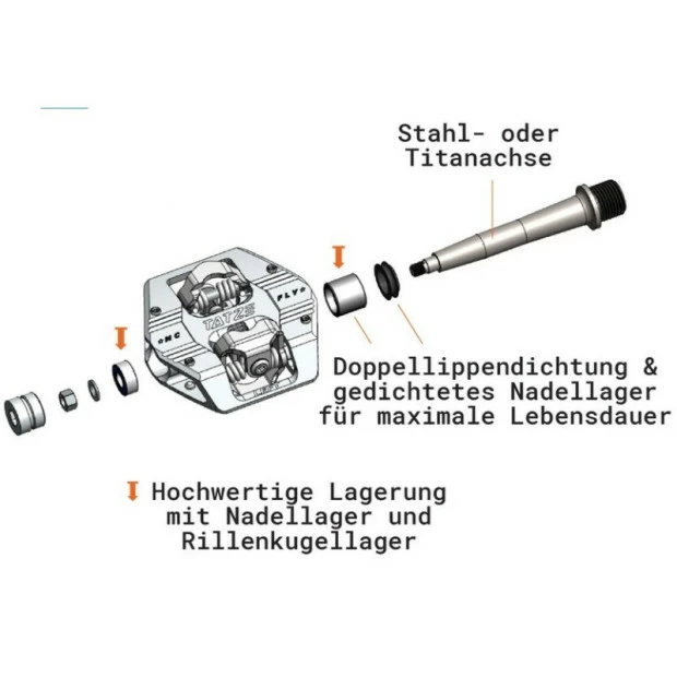 Pédales Automatiques Tatze Mc-Fly Axe Titane 8 Pédales Automatiques Tatze Mc-Fly Axe Titane – Image 6