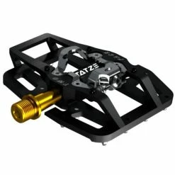 Pédales Automatiques Tatze Two Face Axe Titane -Shimano Soldes pedales automatiques tatze two face axe titane 2