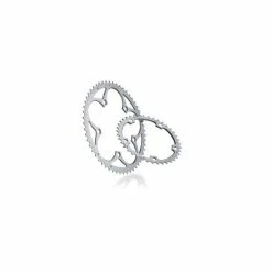 Plateaux Miche Supertype BCD 135 9/10 Vitesses Campagnolo Extérieur Argent