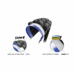 Pneu VTT Michelin Wild AM² Competition Line Tubeless Ready 27,5x2,60" (66-584) Noir -Shimano Soldes pneu vtt michelin wild am competition line tubeless ready 275x260 66 584 noir 1