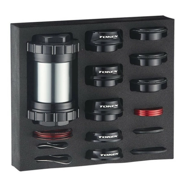 Set Boîtier De Pédalier TOKEN Thread Fit TF37 PF30/BB386 : Shimano/Sram/BB386/BB30 3 Set Boîtier De Pédalier TOKEN Thread Fit TF37 PF30/BB386 : Shimano/Sram/BB386/BB30