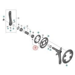 Vis Cheminée Pour Petit Plateau Shimano Tiagra FC-4703 - X4