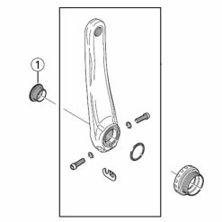 Vis De Cache Hollowtech 2 Shimano Route Y1G311000 (x1)